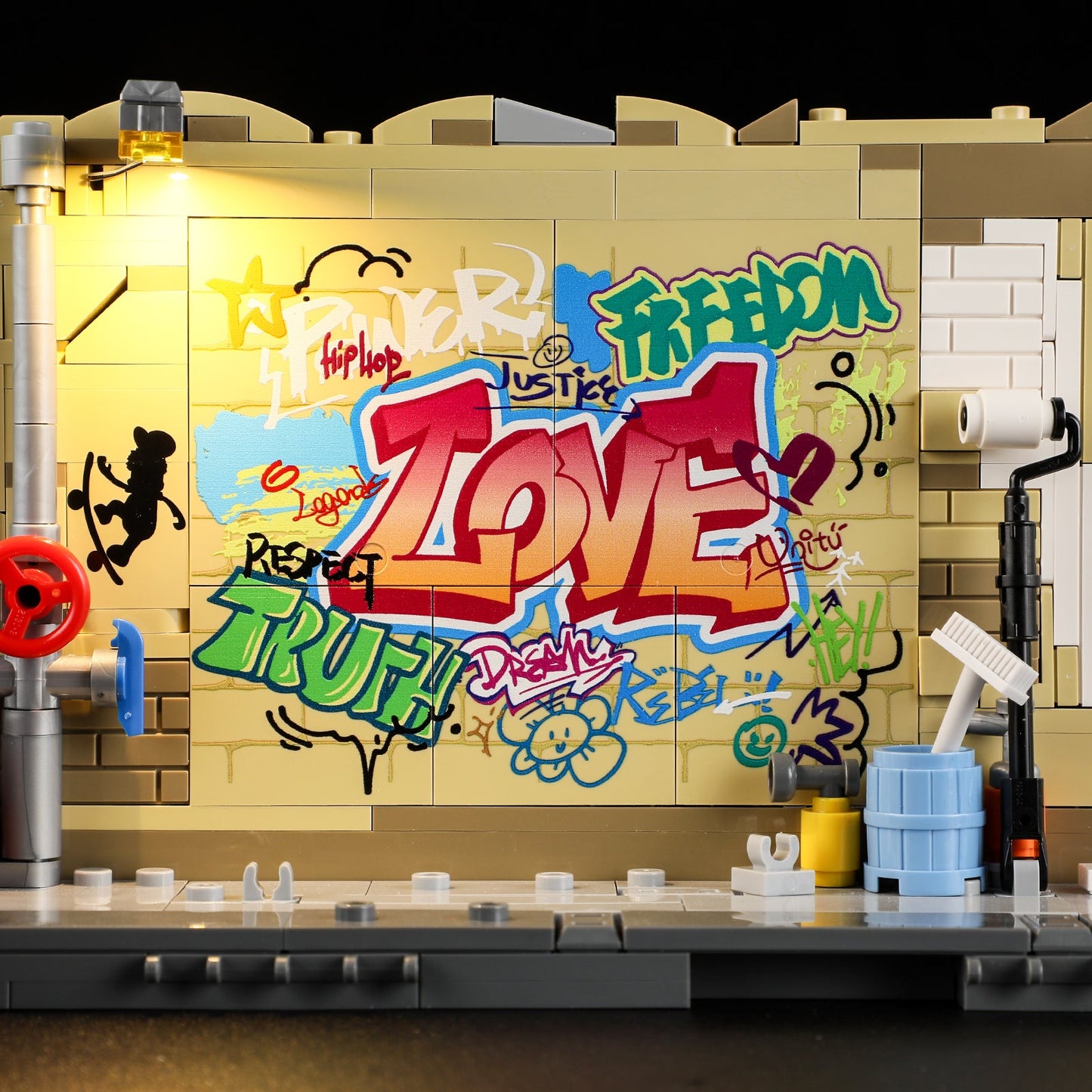🔥🔥New Year 70% Off--🎨 Street Art Graffiti Bus Stop – The Coolest Urban Style Building Set Everyone Is Talking About!