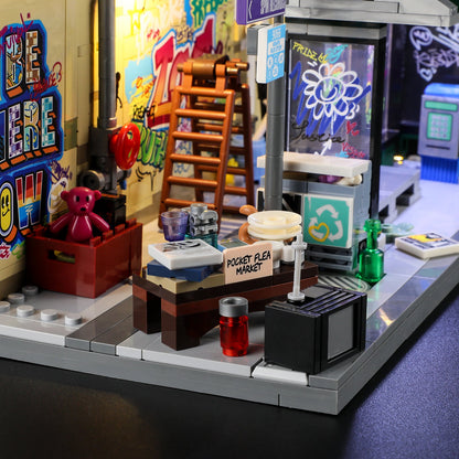 🔥🔥New Year 70% Off--🎨 Street Art Graffiti Bus Stop – The Coolest Urban Style Building Set Everyone Is Talking About!