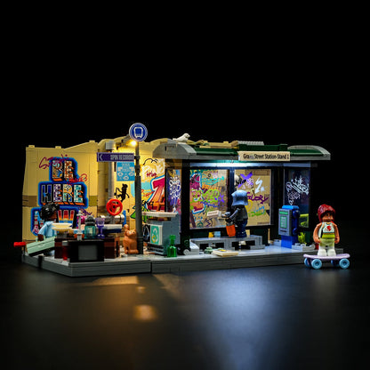 🔥🔥New Year 70% Off--🎨 Street Art Graffiti Bus Stop – The Coolest Urban Style Building Set Everyone Is Talking About!